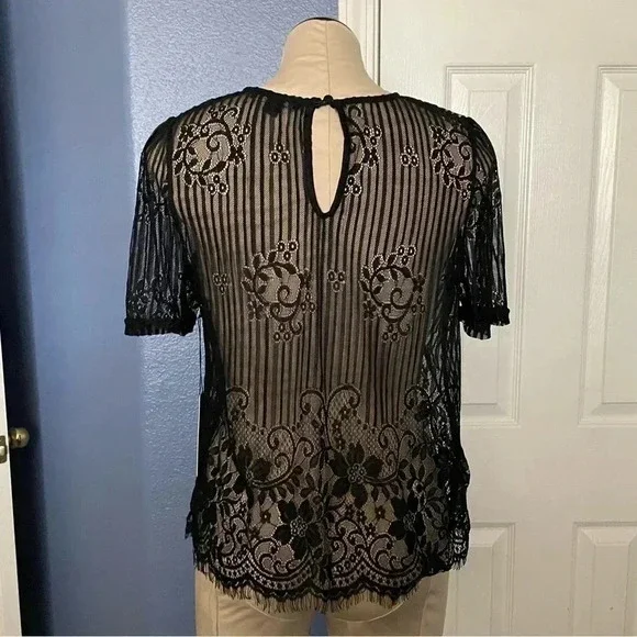 Black Lace Top - Picture 5 of 8